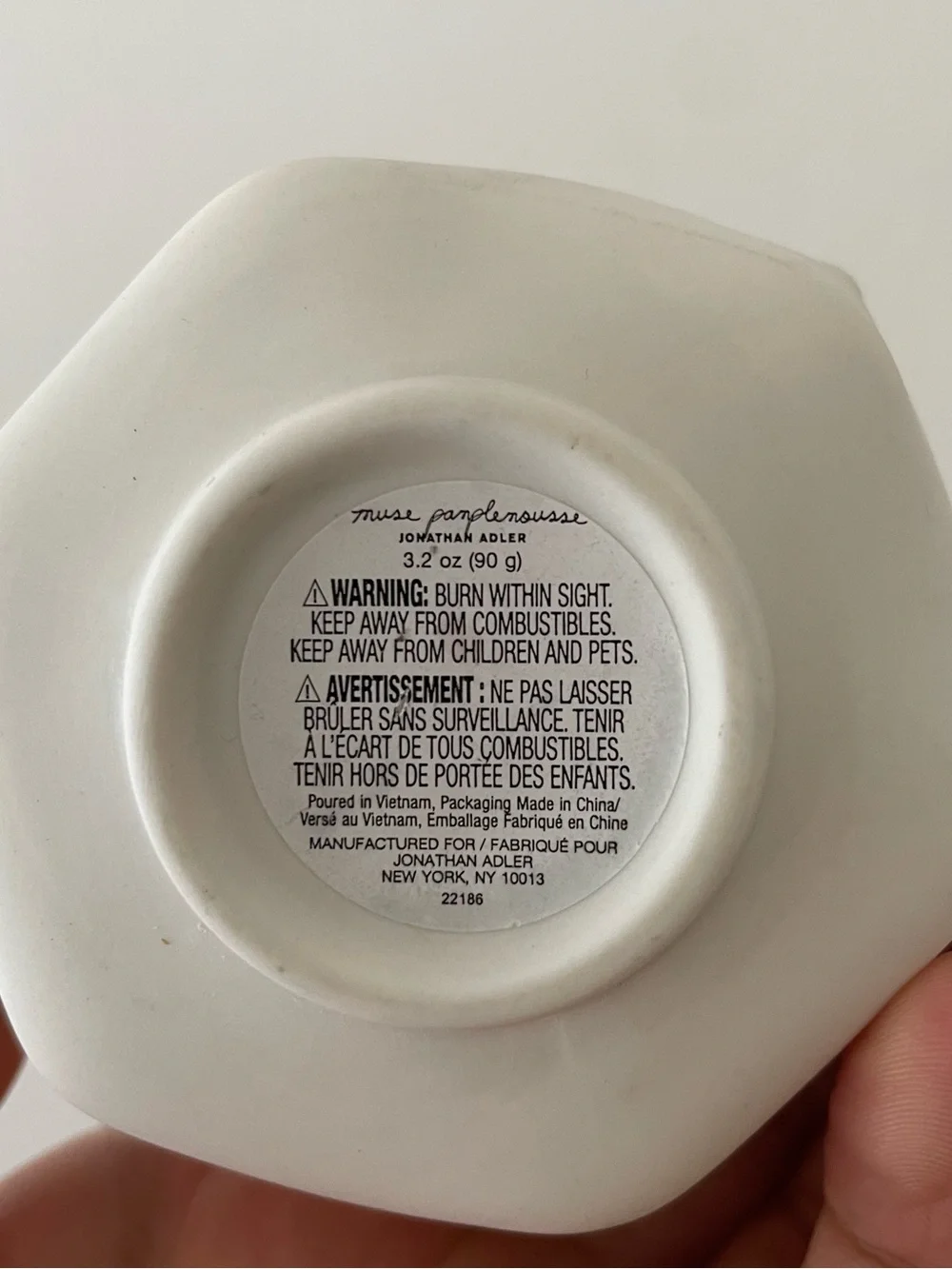 Jonathan Adler Muse Pamplemousse 3.2oz Votive Candle
